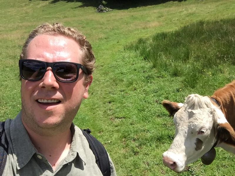 Selfie With a Cow