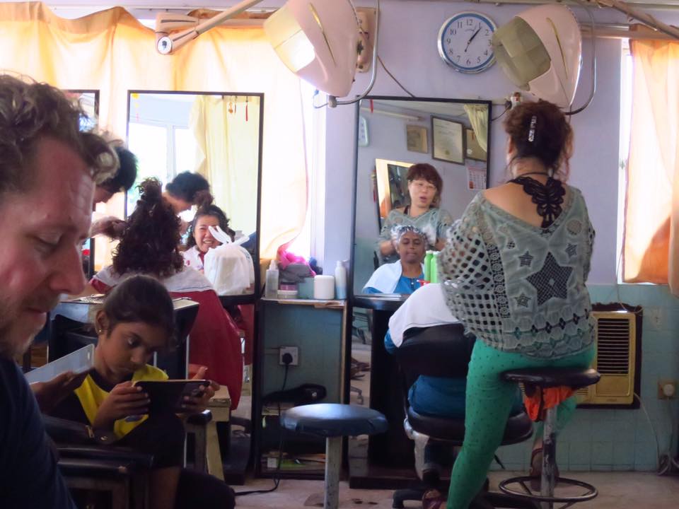 Working at the Market and Visiting the Salon in Buntong